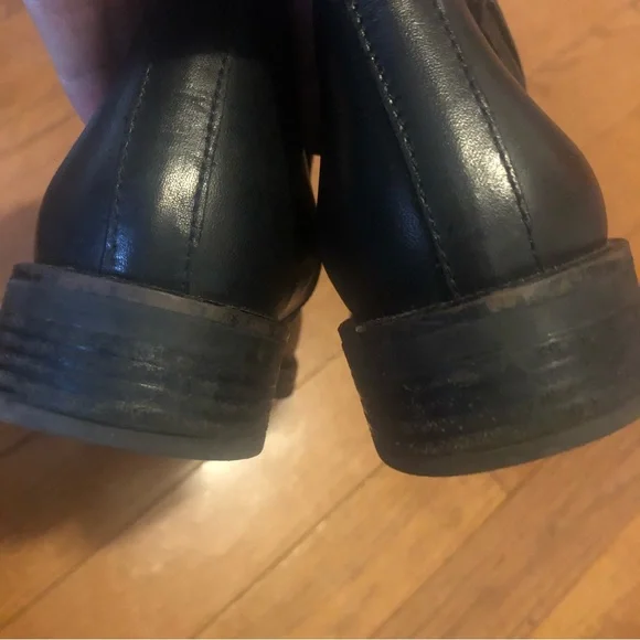 ❤️Emanuele Crasto Black Leather Italian Moto Boots Buckle Size 7/EUR 38 - Picture 9 of 12